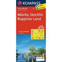 Kompass 3027. Müritz, Stechlin, Ruppiner Land kerékpáros térkép 1:70 000 Fahrradkarten