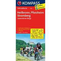 Kompass 3095. Heilbronn, Pforzheim, Stromberg, Löwensteiner Berge kerékpáros térkép 1:70 000 Fahrradkarten