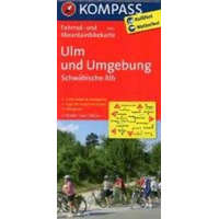 Kompass 3115. Ulm und Umgebung, Schwäbische Alb kerékpáros térkép 1:70 000 Fahrradkarten