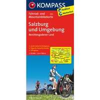 Kompass 3122. Salzburg und Umgebung, Berchtesgadener Land kerékpáros térkép 1:70 000 Fahrradkarten
