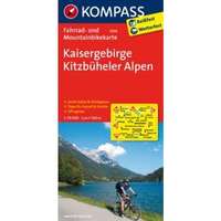 Kompass 3304. Kaisergebirge, Kitzbüheler Alpen kerékpáros térkép 1:70 000 Fahrradkarten
