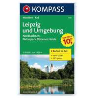 Kompass 459. Leipzig und Umgebung, 2teiliges Set mit Aktiv Guide turista térkép Kompass