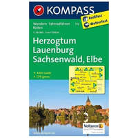 Kompass 722. Herzogtum Lauenburg, Sachsenwald, Elbe turista térkép Kompass