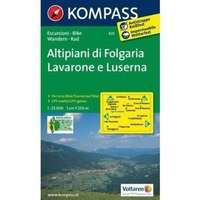 Kompass 631. Altipiani di Folgaria-Lavarone e Luserno turista térkép Kompass 1:25 000
