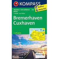 Kompass 400. Bremerhaven, Cuxhaven turista térkép Kompass