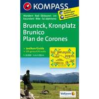 Kompass 045. Bruneck, Kronplatz/Brunico, Plan de Corones, 1:25 000, D/I turista térkép Kompass