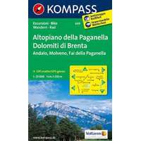 Kompass 649. Altopiano della Paganella, Dolomiti di Brenta, 1:25 000 turista térkép Kompass