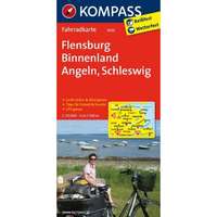 Kompass 3002. Flensburg, Binnenland, Angeln, Schleswig kerékpáros térkép 1:70 000 Fahrradkarten