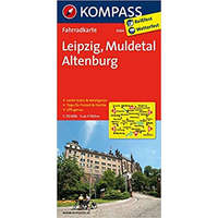 Kompass 3084. Leipzig, Muldetal, Altenburg kerékpáros térkép 1:70 000 Fahrradkarten