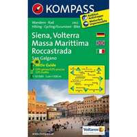 Kompass 2462. Siena, Volterra, Massa Marittima, Roccastrada, D/I turista térkép Kompass