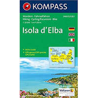 Kompass 2468. Isola d&#039;Elba turista térkép, D/I Kompass