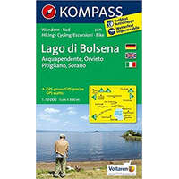 Kompass 2471. Lago di Bolsena, D/I Bolsena turista térkép Kompass