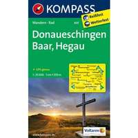 Kompass 895. Donaueschingen, Baar, Hegau, 1:35 000 turista térkép Kompass