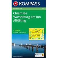 Kompass 159. Chiemsee, Wasserburg am Inn, Altötting turista térkép Kompass