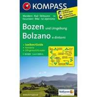 Kompass 54. Bozen u. Umgebung/Bolzano e dintorni, D/I turista térkép Kompass