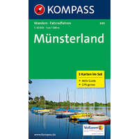 Kompass 849. Münsterland, 3teiliges Set mit Naturführer turista térkép Kompass