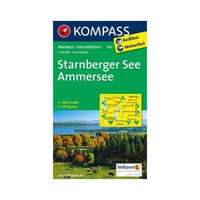 Kompass 180. Starnbrger See-Ammersee turista térkép Kompass 1:50 000