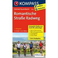 Kompass 7026. Romantische Strase Radweg kerékpáros térkép 1:50 000