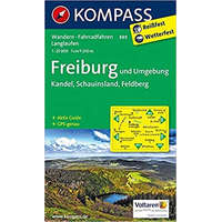 Kompass 889. Freiburg und Umgebung mit Stadtplan, 1:25 000 turista térkép Kompass
