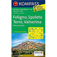 Kompass 2473. Foligno, Spoleto, Terni, Valnerina turista térkép Kompass 1:50 000