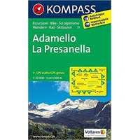 Kompass 71. Adamello-La Presanella turista térkép Kompass 1:50 000