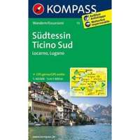 Kompass 111. Südtessin, Locarno, Lugano, 1:40 000 turista térkép Kompass