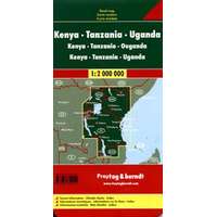 Freytag &amp; Berndt Kenya, Tanzánia, Uganda térkép 1:2 000 000 Freytag térkép AK 21