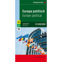 Freytag &amp; Berndt Europe politikai térkép hajtogatott Freytag & Berndt Európa térkép közigazgatási 1:3,5 Mio