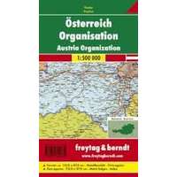 Freytag &amp; Berndt Ausztria közigazgatási térképe, 1:500 000 hajtott Freytag térkép OKÖ 1