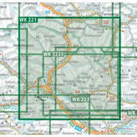 Freytag &amp; Berndt WK 221 Liesertal turista térkép, Liesertal Maltatal, Millstätter See, Spittal a.d. Drau, Nockalmstraße 1:50 000 - 2020