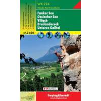 Freytag &amp; Berndt WK 224 Faaker See, Ossiacher See, Villach, Dreiländereck, Unteres Gailtal turistatérkép 1:50 000