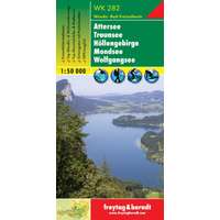 Freytag &amp; Berndt WK 282 Attersee, Traunsee, Höllengebirge, Mondsee, Wolfgangsee turistatérkép 1:50 000