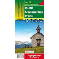 Freytag & Berndt WK 225 Mölltal, Kreuzeckgruppe, Drautal turistatérkép 1:50 000
