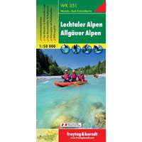 Freytag &amp; Berndt WK 351 Lechtaler Alpen, Allgäuer Alpen turistatérkép 1:50 000