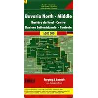 Freytag & Berndt Németország 02 Észak- és Közép-Bajorország, 1:200 000 Freytag térkép AK 0203