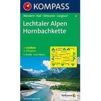 Kompass 24. Lechtaler Alpen, Hornbachkette turista térkép Kompass