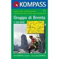 Kompass 73. Dolomiti di Brenta, D/I turista térkép Kompass