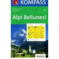 Kompass 77. Alpi Bellunesi turista térkép Kompass 1:50 000
