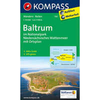 Kompass 730. Baltrum im Nationalpark Niedersächsisches Wattenmeer, 1:10 000 turista térkép Kompass