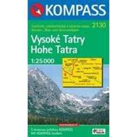 Kompass 2130. Magas-Tátra térkép Hohe Tatra/Vysoké Tatry, 1:25 000, D/SK turista térkép Kompass
