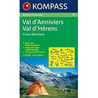 Kompass 115. Val d Anniviers turista térkép Kompass 1:50 000