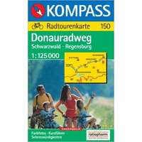 Kompass 150. Donauradweg kerékpáros térkép Kompass 1:125 000