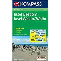 Kompass 738. Insel Usedom, Insel Wollin, 1:50 000/1:60 000 turista térkép Kompass