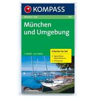 Kompass 184. München und Umgebung, 2teiliges Set mit Naturführer turista térkép Kompass
