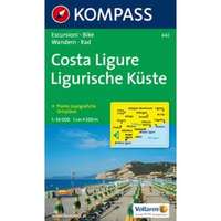 Kompass 642. Costa Ligure/Ligurische Küste turista térkép Kompass