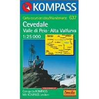 Kompass 637. Cevedale-Valle di Pejo-Alta Valfurva turista térkép Kompass 1:25 000
