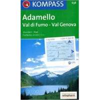 Kompass 638. Adamelo-Val di Fumo-Val Genova turista térkép Kompass 1:25 000
