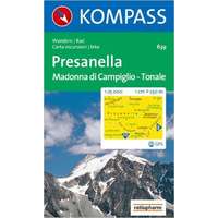 Kompass 639. Presanella-Mad. di Camp. turista térkép Kompass 1:25 000