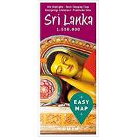 Kunth Sri Lanka térkép Kunth 1:550 000