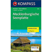 Kompass 865. Mecklenburgische Seenplatte, 3teiliges Set mit Aktiv Guide, 1:60 000 turista térkép Kompass